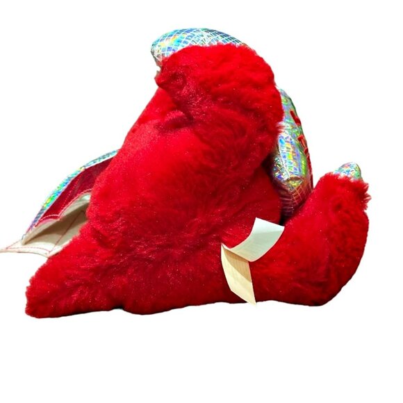 Red Winged Devil Dragon Plush Valentine Stuffed Animal MTY Heart's on Fire 11" - Picture 5 of 7